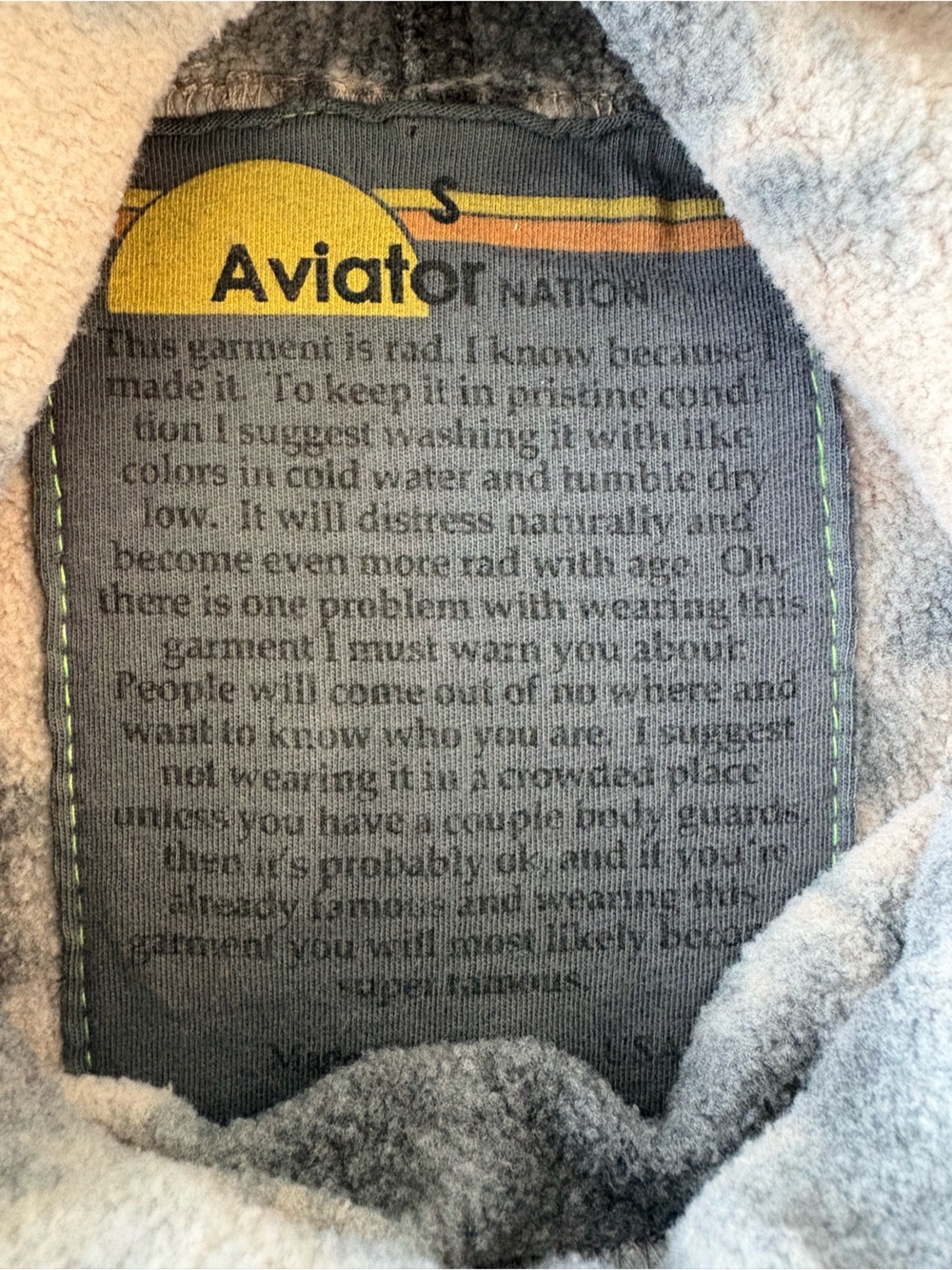 Aviator Nation tie-dye Ninja pullover hoodie sz S - Picture 5 of 14